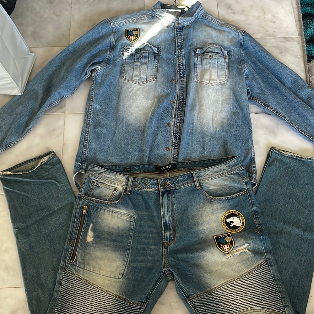Akoo matching jean set